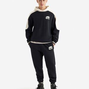 Men’s Roots Matching Hoodie + Sweatpants Set – S Hoodie / XS Pants